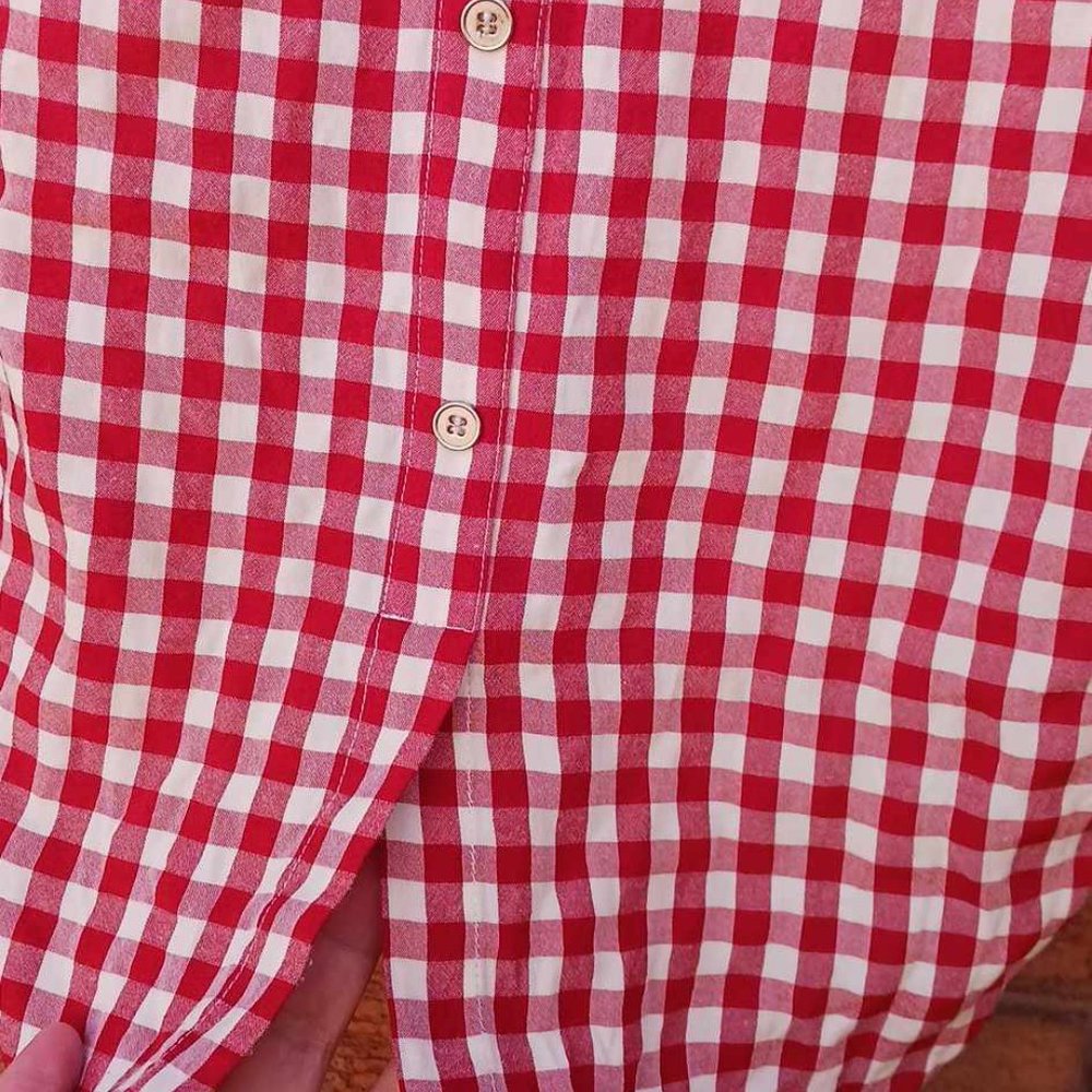 Red Gingham blouse - Picture 4 of 6